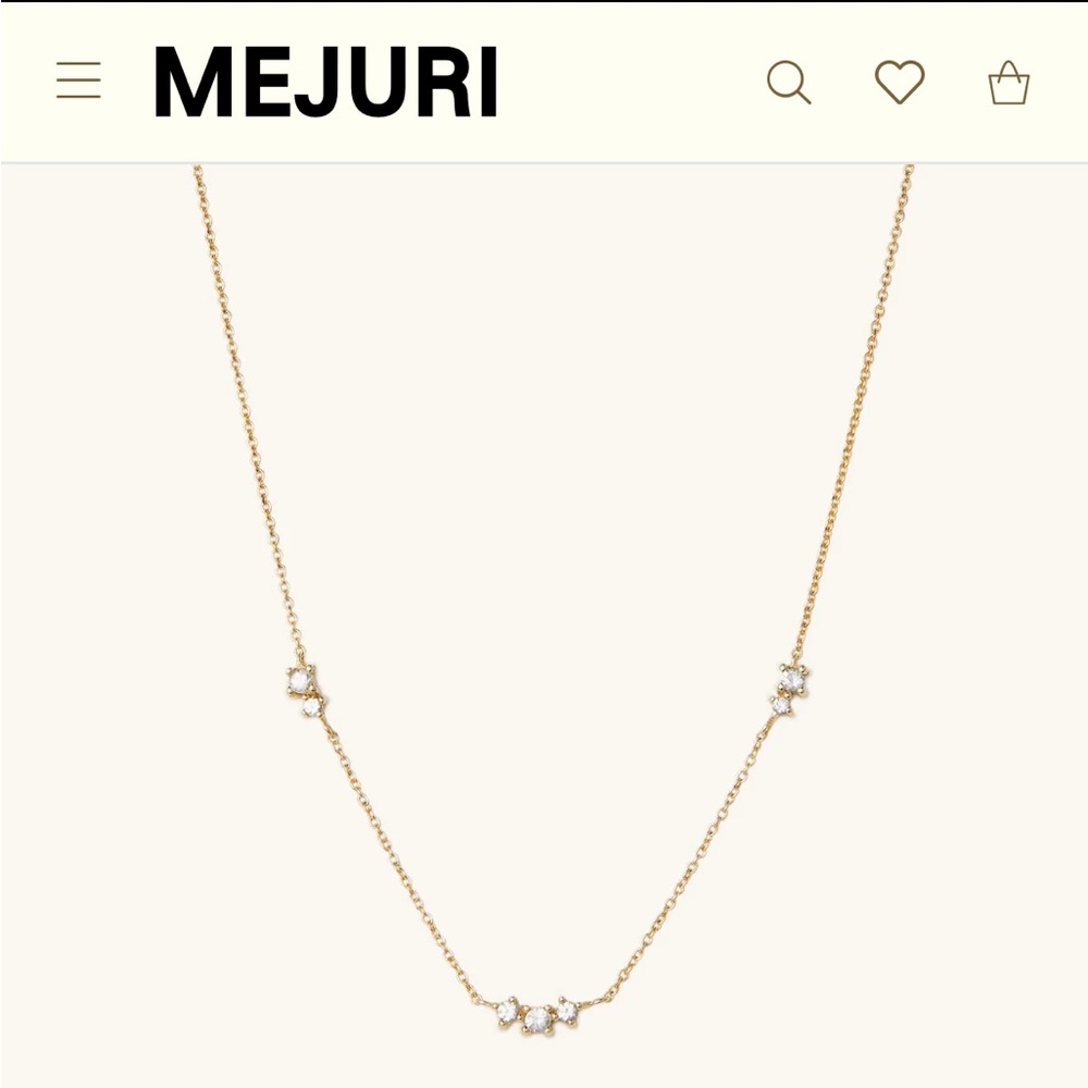MEJURI Floating Sapphire Necklace